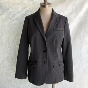 EDDIE BAUER GRAY THREE BUTTON SPORTS BLAZER SIZE 10P GREY BLAZER BUSINESS CASUAL